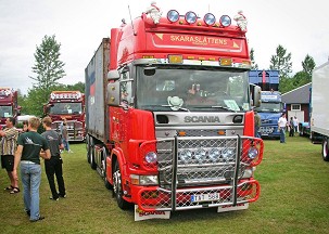 Scania 4-series C19 Normal S Tető lámpatartó rúd eloxált
